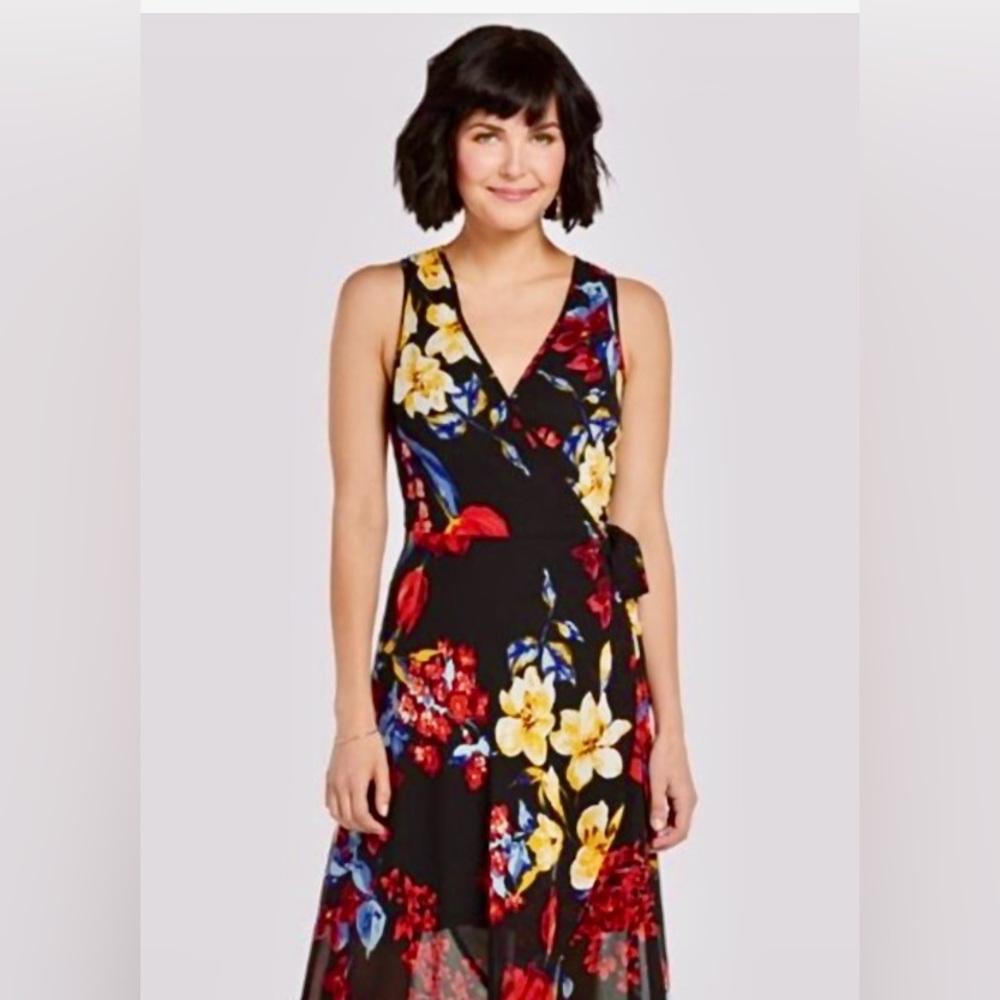 EVEREVE - Band of Gypsies Wrap Maxi Dress, Flowing